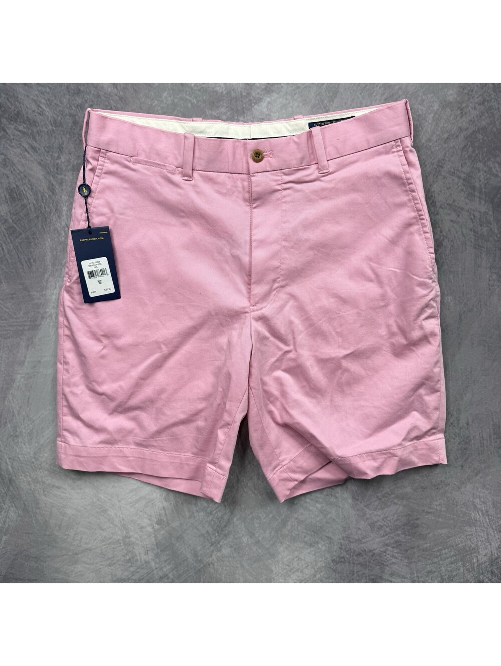 NEW Polo Ralph Lauren Men’s Chino Shorts Pink Stretch Classic Fit 30 9” Inseam